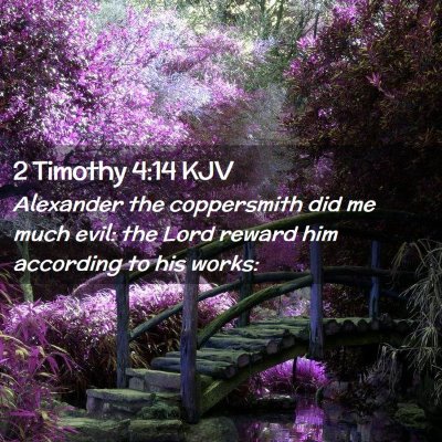 2 Timothy 4:14 KJV Free Bible Images