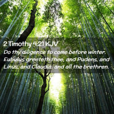 2 Timothy 4:21 KJV Free Bible Images