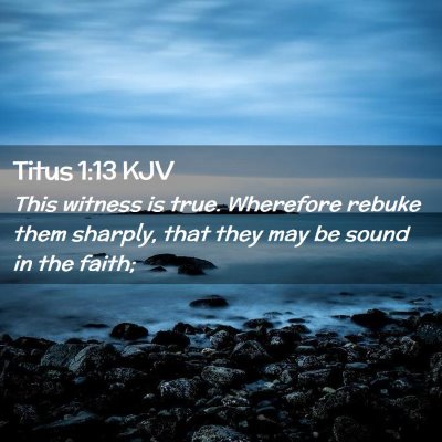 Titus 1:13 KJV Free Bible Images