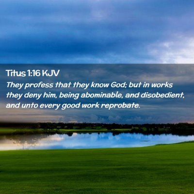 Titus 1:16 KJV Free Bible Images