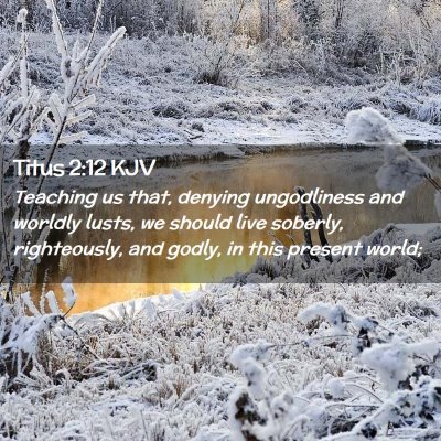 Titus 2:12 KJV Free Bible Images