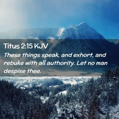 Titus 2:15 KJV Free Bible Images