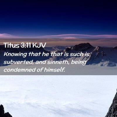 Titus 3:11 KJV Free Bible Images