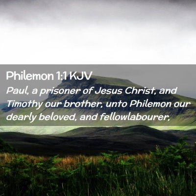 Philemon 1:1 KJV Free Bible Images