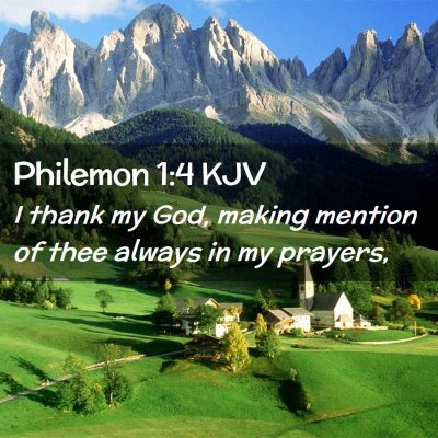 Philemon 1:4 KJV Free Bible Images