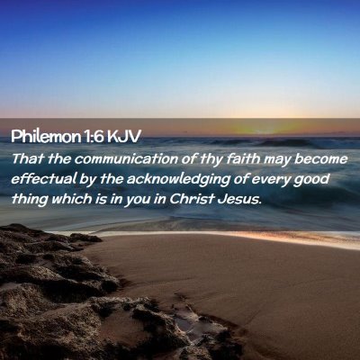 Philemon 1:6 KJV Free Bible Images