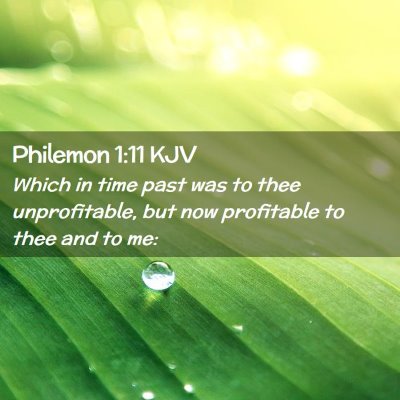 Philemon 1:11 KJV Free Bible Images