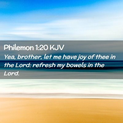 Philemon 1:20 KJV Free Bible Images