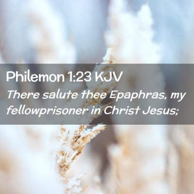 Philemon 1:23 KJV Free Bible Images