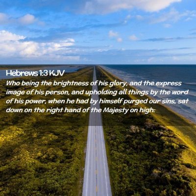 Hebrews 1:3 KJV Free Bible Images