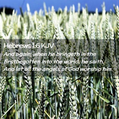 Hebrews 1:6 KJV Free Bible Images