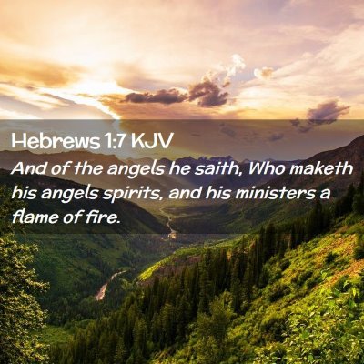 Hebrews 1:7 KJV Free Bible Images