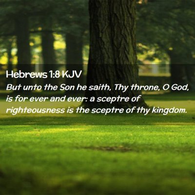 Hebrews 1:8 KJV Free Bible Images