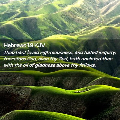 Hebrews 1:9 KJV Free Bible Images