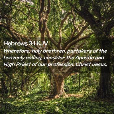 Hebrews 3:1 KJV Free Bible Images