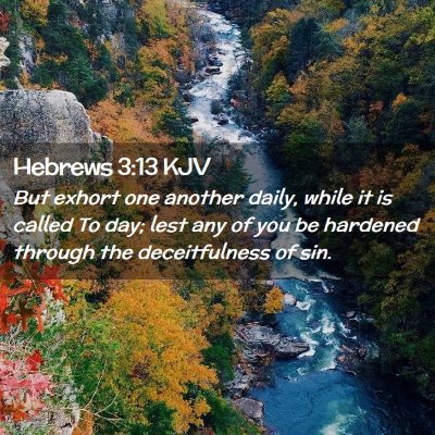 Hebrews 3:13 KJV Free Bible Images