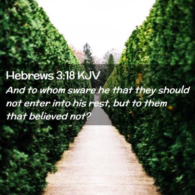 Hebrews 3:18 KJV Free Bible Images