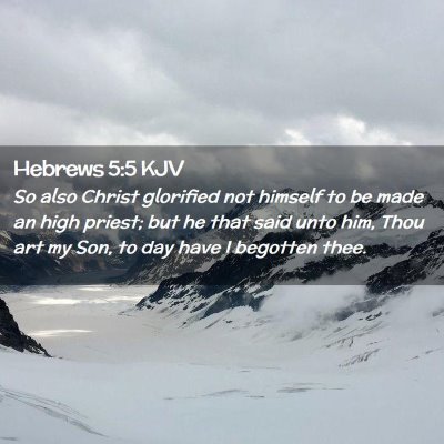 Hebrews 5:5 KJV Free Bible Images