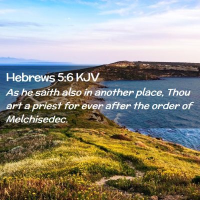 Hebrews 5:6 KJV Free Bible Images