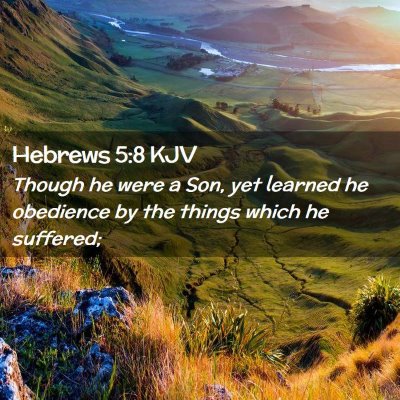 Hebrews 5:8 KJV Free Bible Images