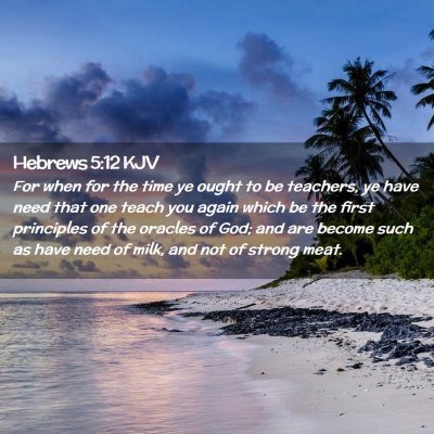 Hebrews 5:12 KJV Free Bible Images