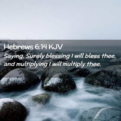 Hebrews 6:14 KJV Free Bible Images