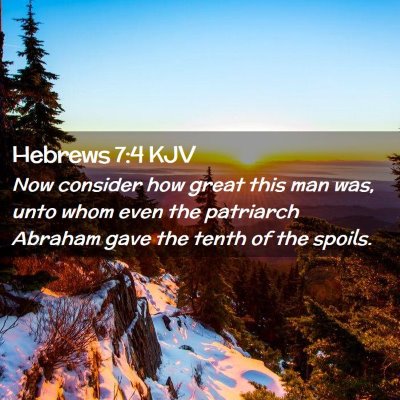 Hebrews 7:4 KJV Free Bible Images