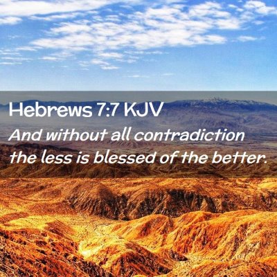 Hebrews 7:7 KJV Free Bible Images