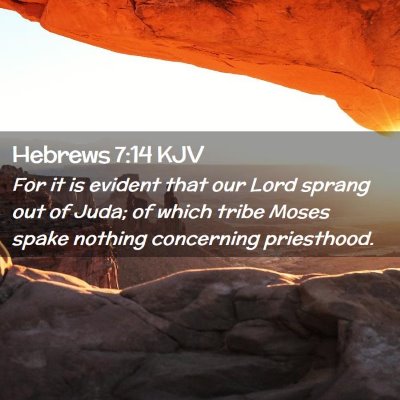 Hebrews 7:14 KJV Free Bible Images