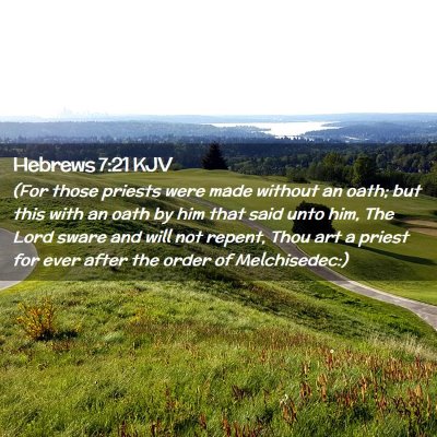 Hebrews 7:21 KJV Free Bible Images