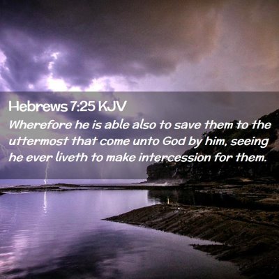 Hebrews 7:25 KJV Free Bible Images