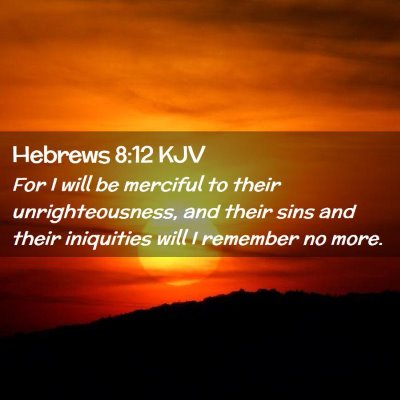 Hebrews 8:12 KJV Free Bible Images