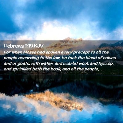 Hebrews 9:19 KJV Free Bible Images