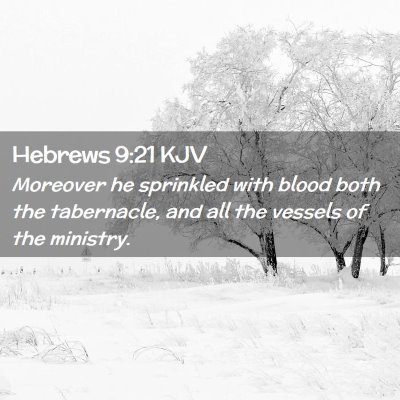 Hebrews 9:21 KJV Free Bible Images