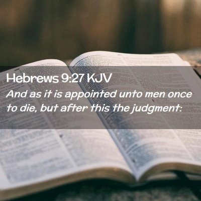 Hebrews 9:27 KJV Free Bible Images