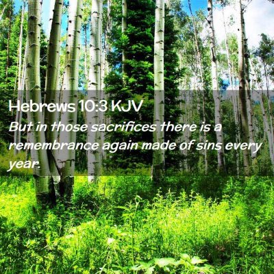 Hebrews 10:3 KJV Free Bible Images