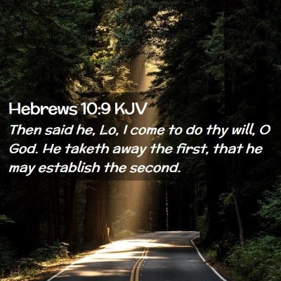 Hebrews 10:9 KJV Free Bible Images