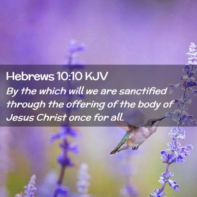 Hebrews 10:10 KJV Free Bible Images