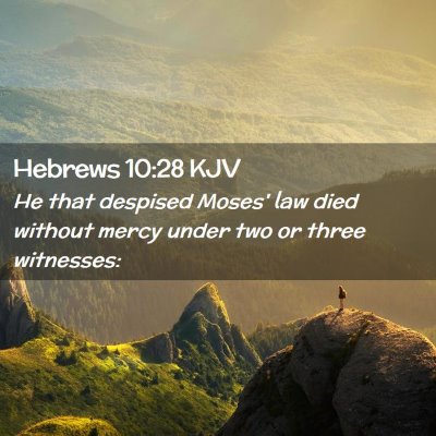 Hebrews 10:28 KJV Free Bible Images