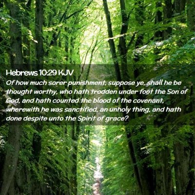 Hebrews 10:29 KJV Free Bible Images