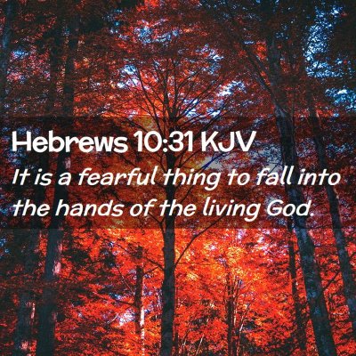 Hebrews 10:31 KJV Free Bible Images