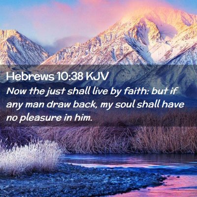 Hebrews 10:38 KJV Free Bible Images