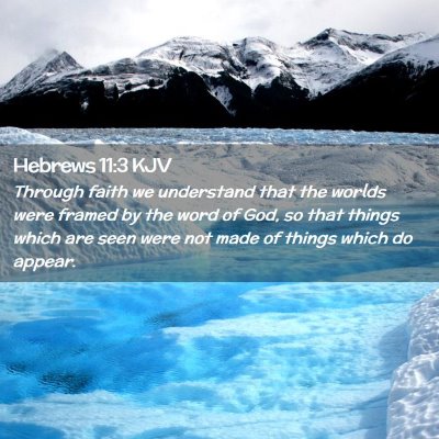 Hebrews 11:3 KJV Free Bible Images