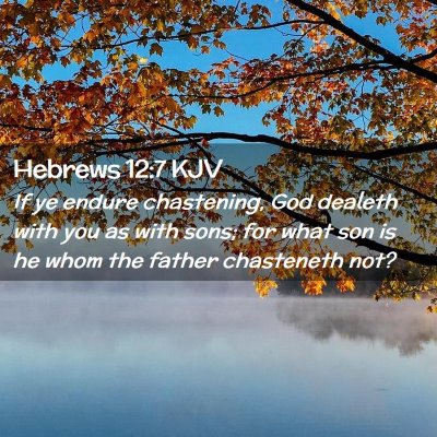 Hebrews 12:7 KJV Free Bible Images