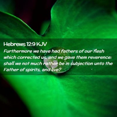 Hebrews 12:9 KJV Free Bible Images