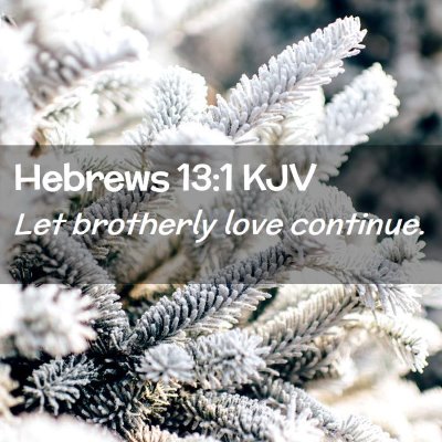 Hebrews 13:1 KJV Free Bible Images