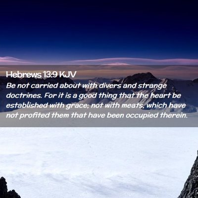 Hebrews 13:9 KJV Free Bible Images