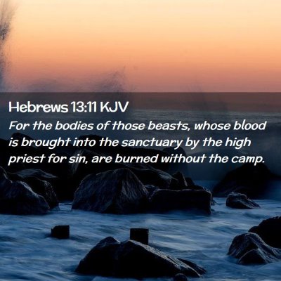 Hebrews 13:11 KJV Free Bible Images