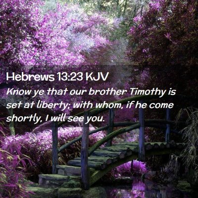 Hebrews 13:23 KJV Free Bible Images