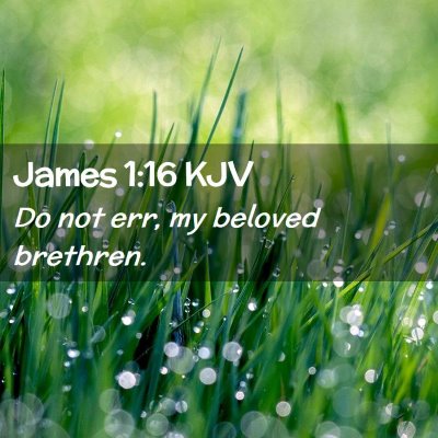 James 1:16 KJV Free Bible Images